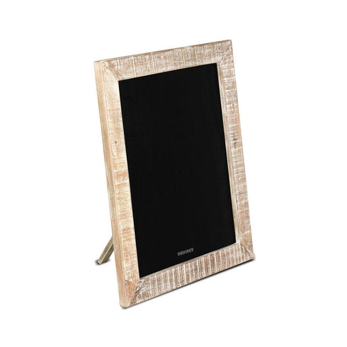 Wood Black Board 28"H White Distress